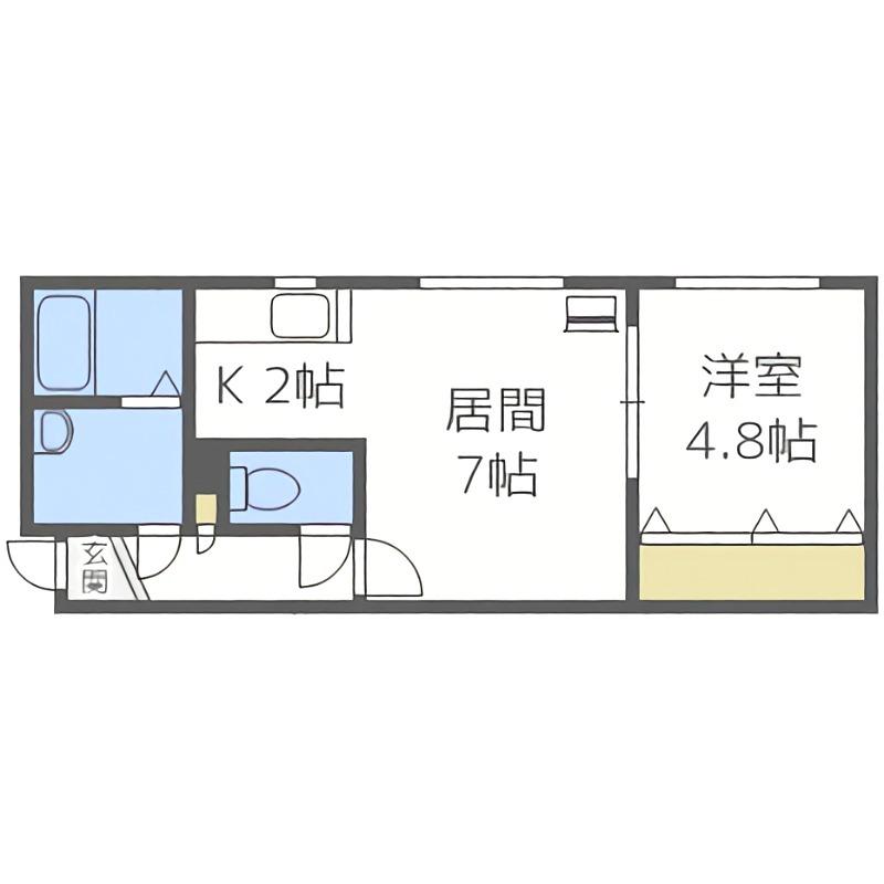 セントラルリッツ30(1LDK/3階)の間取り写真