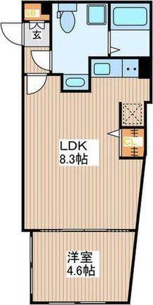 LUORE雑司が谷(1LDK/3階)の間取り写真