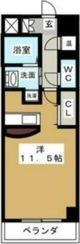 マリオン千種(1LDK/2階)の間取り写真