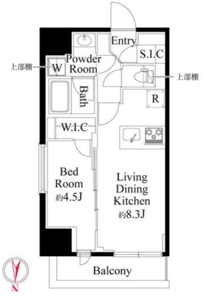 CLK南千住(1LDK/11階)の間取り写真