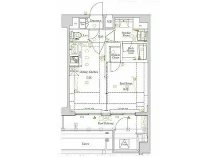 ヴァローレクオリタ池袋(1DK/5階)の間取り写真