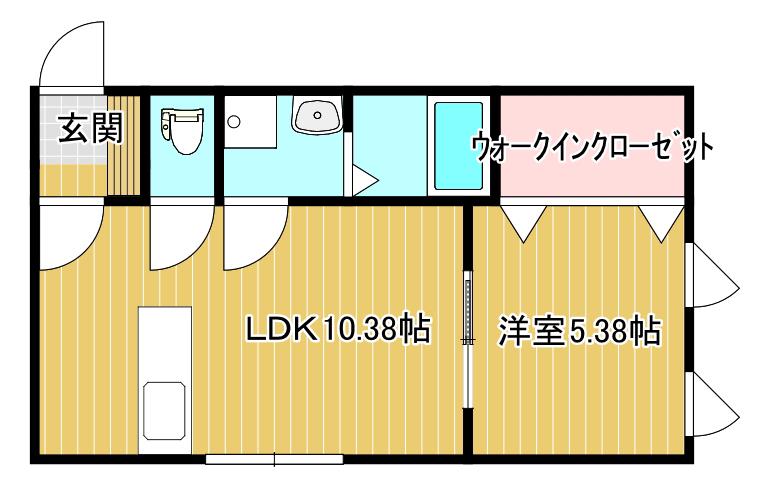 SARAH(1LDK/1階)の間取り写真
