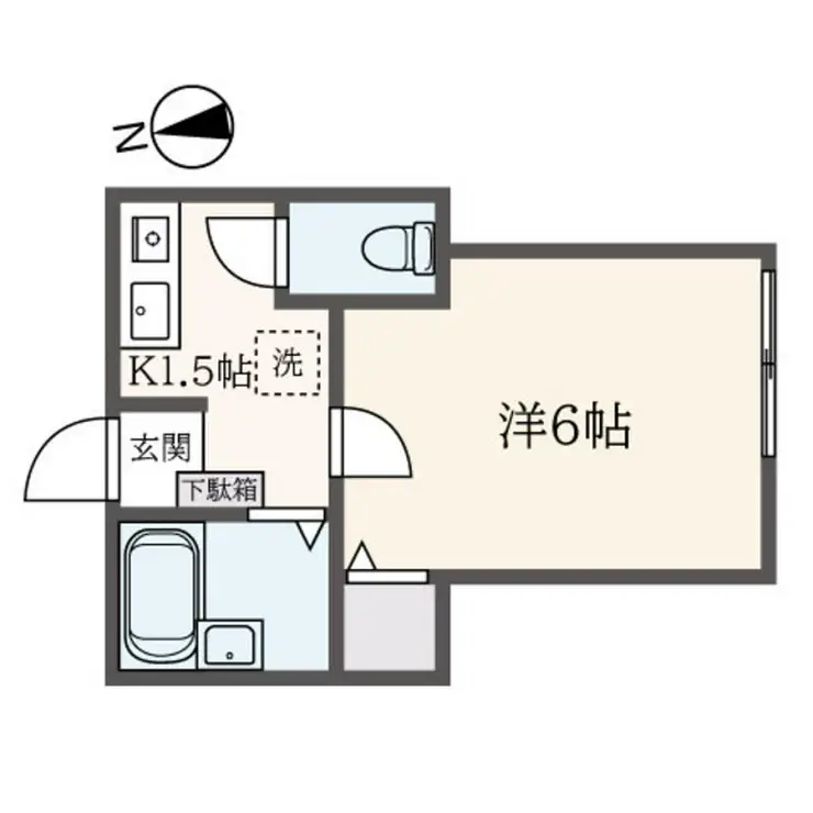 グリーンリーフ白楽 1階階 間取り