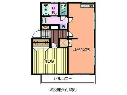 谷口コーポ(1LDK/2階)の間取り写真