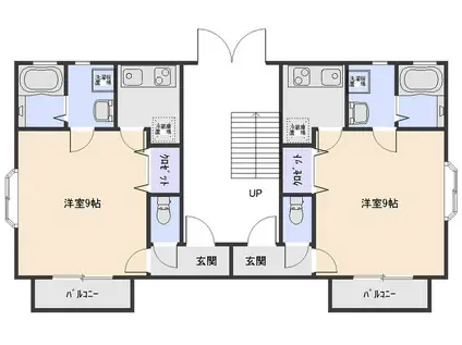 ＪＲ豊肥本線 原水駅 徒歩11分 2階建 築24年(1K/2階)の間取り写真