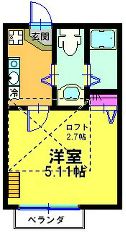 ウィステニア弘明寺 2階階 間取り