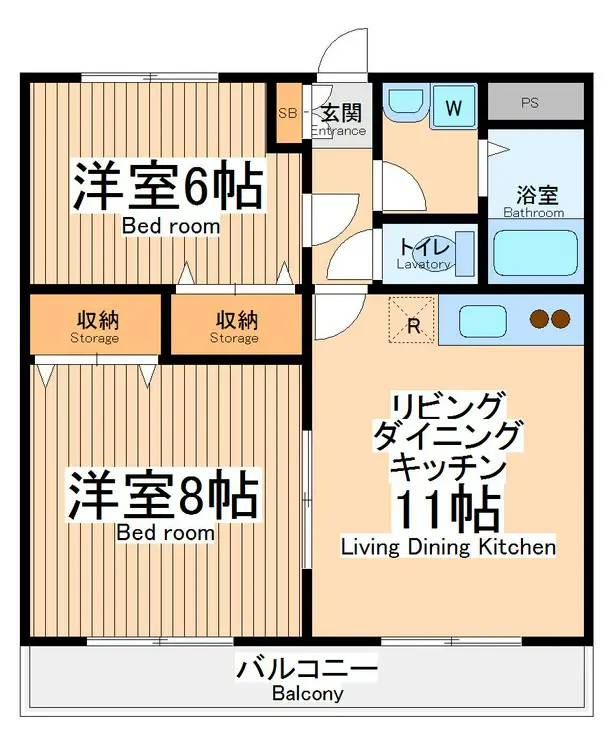K・グランドソレーユ 2階階 間取り
