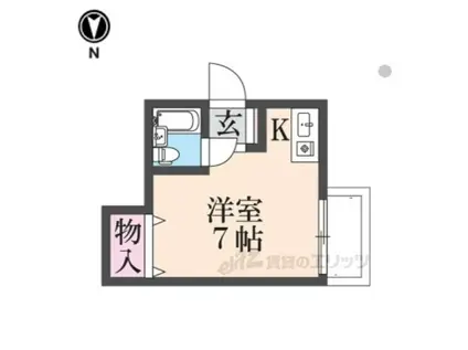 コーポハニワ池田(ワンルーム/5階)の間取り写真