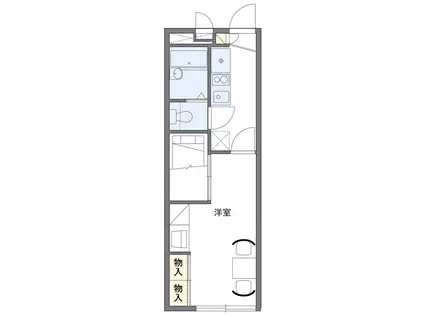 レオパレスサンシーロ(1K/2階)の間取り写真