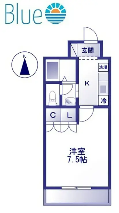 ディアコート・W 2階階 間取り