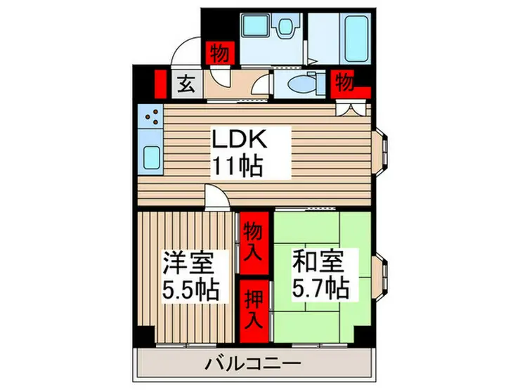 メゾンドミヤハラ 1階階 間取り