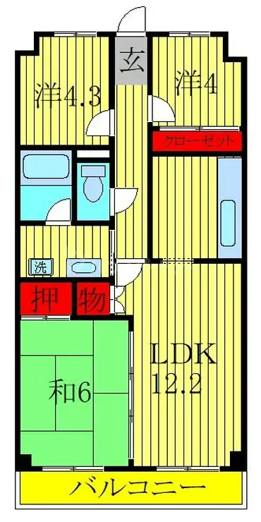 カサグランデ大宮 1階階 間取り
