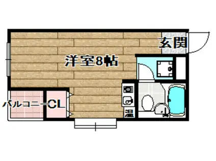 コスモハイツ(1K/3階)の間取り写真