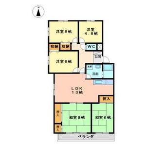 LE・PORT(5LDK/3階)の間取り写真