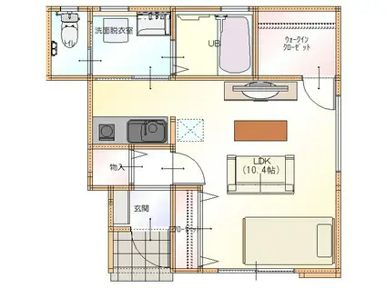 D-BOX大町(ワンルーム/1階)の間取り写真