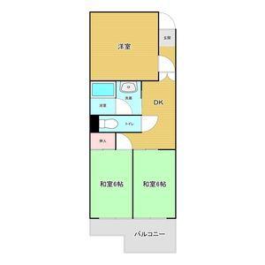 第二日吉ビル(3DK/4階)の間取り写真