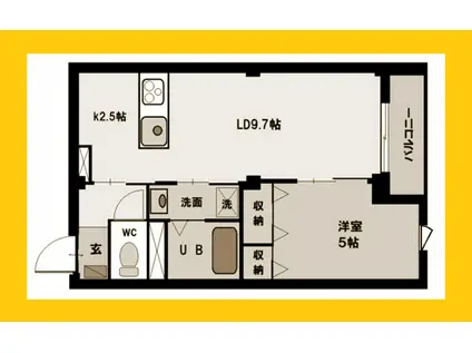  ADVANCE都筑(1LDK/3階)の間取り写真
