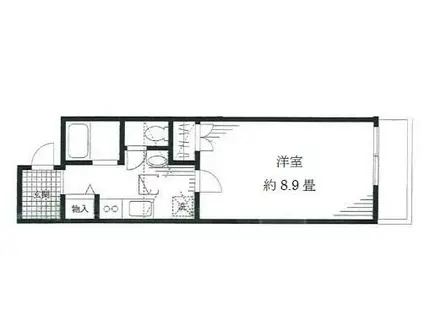 ダンディライオン(1K/2階)の間取り写真