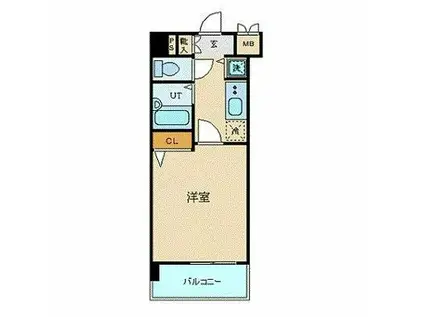 フェニックス芝アストラーレ(1K/5階)の間取り写真