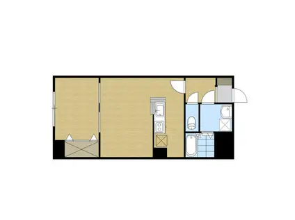 E-ONE(1LDK/8階)の間取り写真