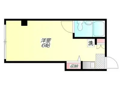 ルージュ駒場(ワンルーム/3階)の間取り写真