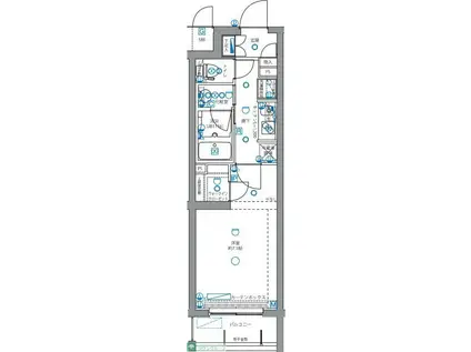PATINA SHIMOMARUKO(1K/3階)の間取り写真