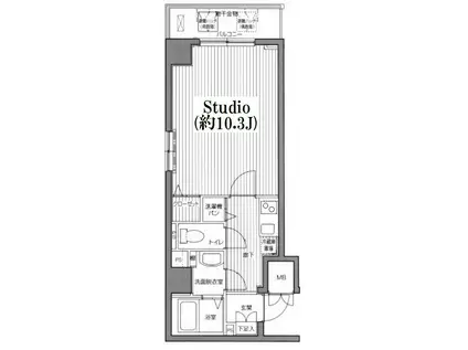 グランドガーラ横浜関内(1K/7階)の間取り写真