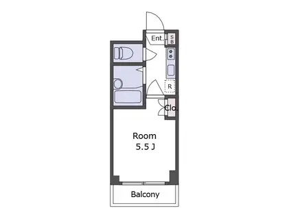 コート山谷(1K/4階)の間取り写真