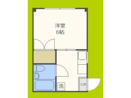 RHYTHM野江(1K/4階)の間取り写真