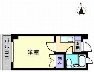 ガーデンハウス(1K/2階)の間取り写真