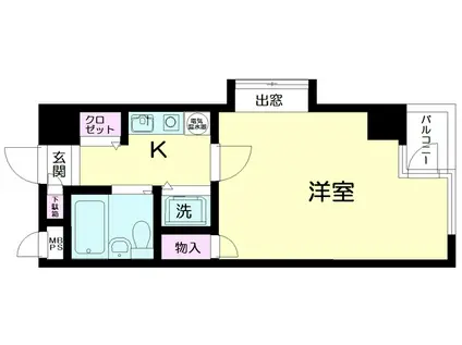 日神パレス東十条(1K/5階)の間取り写真