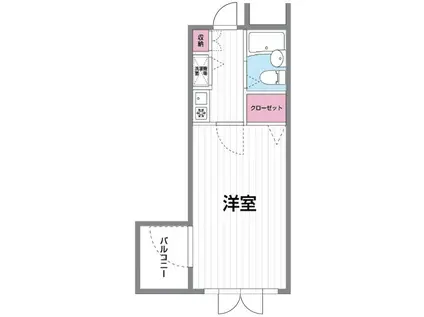 アルテハイム神戸・県庁前(ワンルーム/6階)の間取り写真