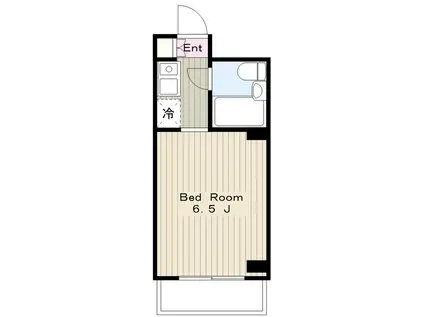 ジョイフル百合ヶ丘(1K/1階)の間取り写真