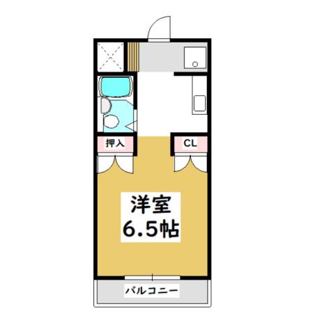 メゾン オカダ(ワンルーム/3階)の間取り写真