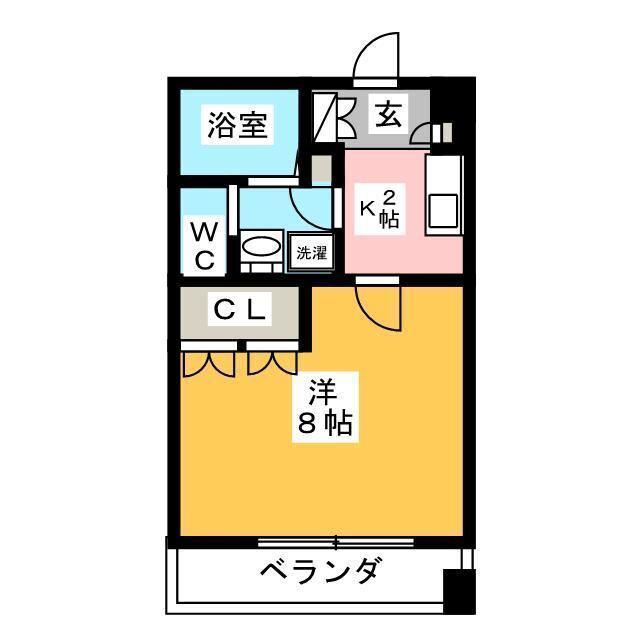 サンフル押上I(1K/7階)の間取り写真