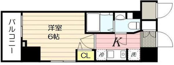 N-STAGE 三郷(1K/13階)の間取り写真