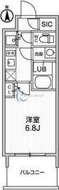 LA DOUCEUR北巽(1K/9階)の間取り写真