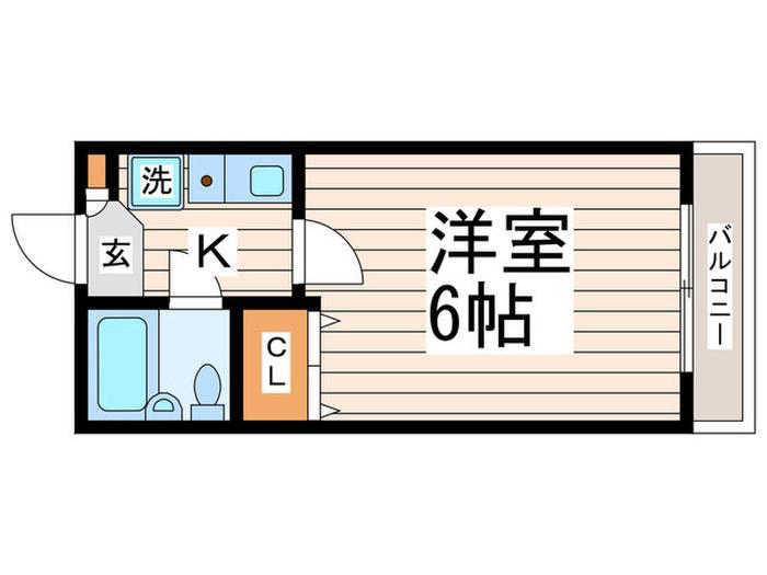 マノワールフローラ(1K/2階)の間取り写真
