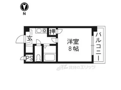 メゾンショウエイ(1K/5階)の間取り写真