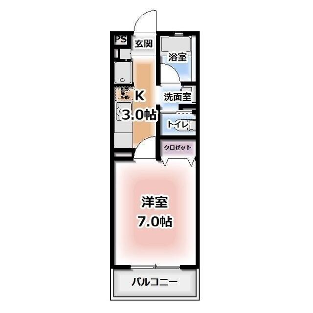 エル・エトワール(1K/3階)の間取り写真