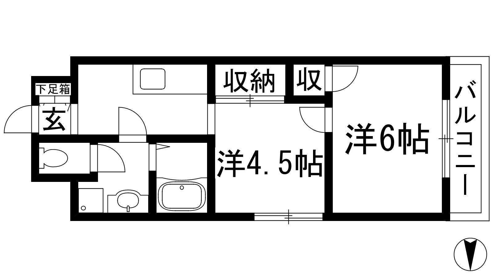 プレアール宝塚泉町(2K/3階)の間取り写真