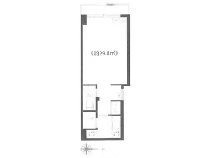 番町ロイヤルコート(1K/8階)の間取り写真