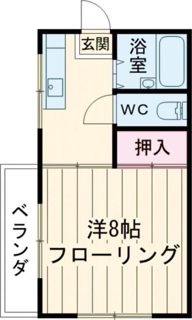 ダイワビル(1DK/3階)の間取り写真