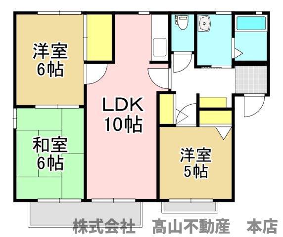 プレミールI(3LDK/2階)の間取り写真