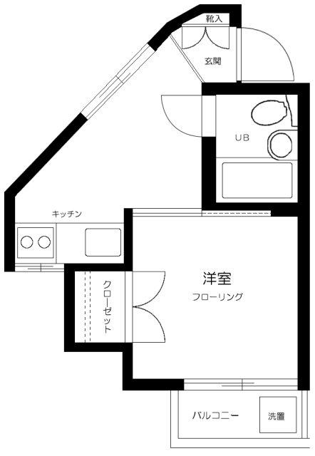 メゾン・セレステ(1K/2階)の間取り写真