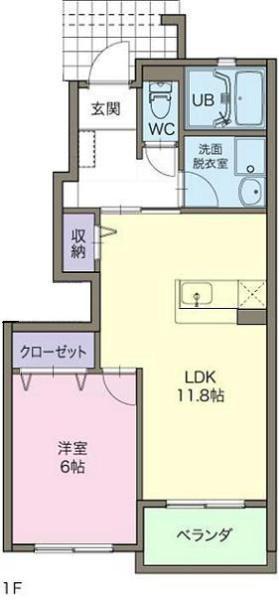 エスポワール 栄(2LDK/2階)の間取り写真