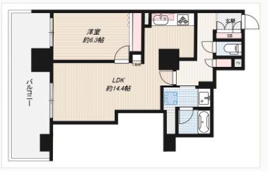 アマックス横浜(1LDK/7階)の間取り写真