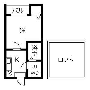 ASTRAL II(1K/2階)の間取り写真