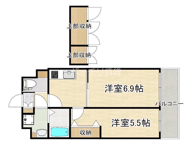 NO82 EMPRESS(1LDK/10階)の間取り写真