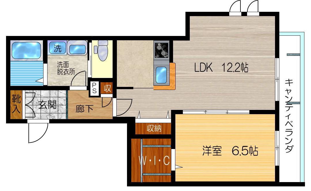 ARMERIA新中野(1LDK/3階)の間取り写真
